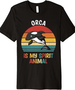 Orca Is My Spirit Animal Funny Orca Lover Premium T-Shirt