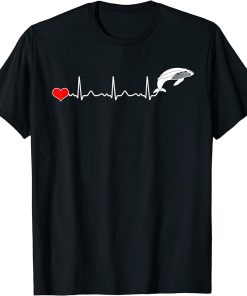 Cute Heartbeat Killer Whale T-Shirt Orca T-Shirt