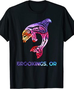 Brookings Oregon Native American Orca Killer Whale T-Shirt