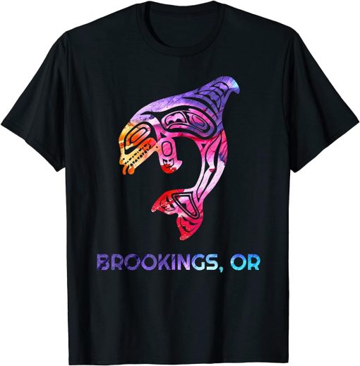 Brookings Oregon Native American Orca Killer Whale T-Shirt