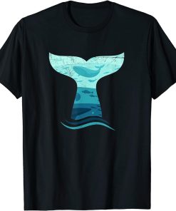 Whale Tail in Waves | Orca Ocean T-Shirt