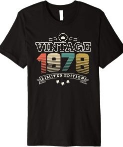 Vintage 1978 - Born In 1978 Birthday Premium T-Shirt