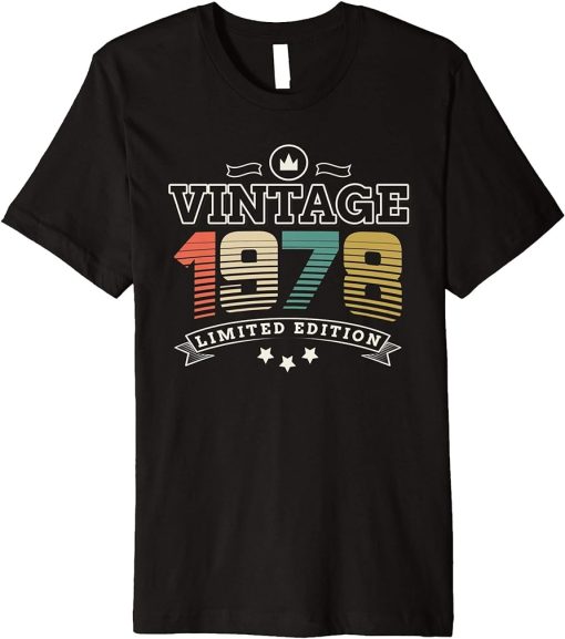 Vintage 1978 - Born In 1978 Birthday Premium T-Shirt