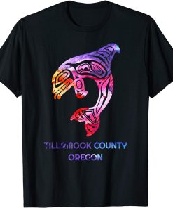 Tillamook County Oregon Native American Orca Killer Whale T-Shirt