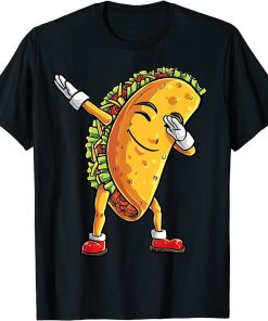 Dabbing Taco Cinco de Mayo Funny Boys Men Mexican Food Dab T-Shirt