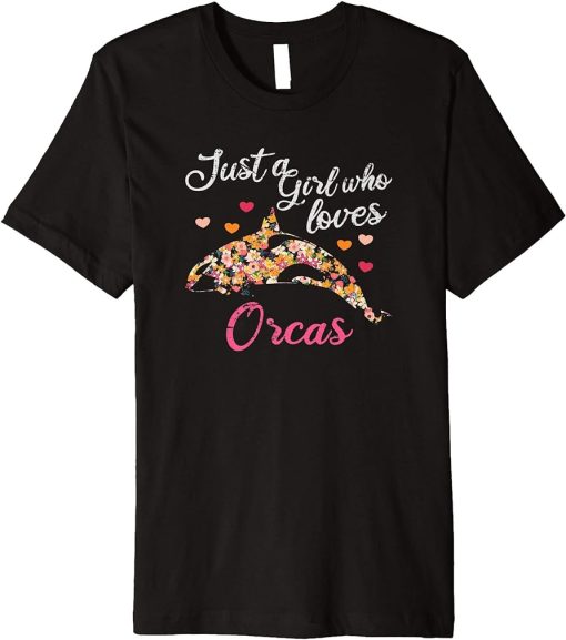 Just a girl who loves orcas Premium T-Shirt